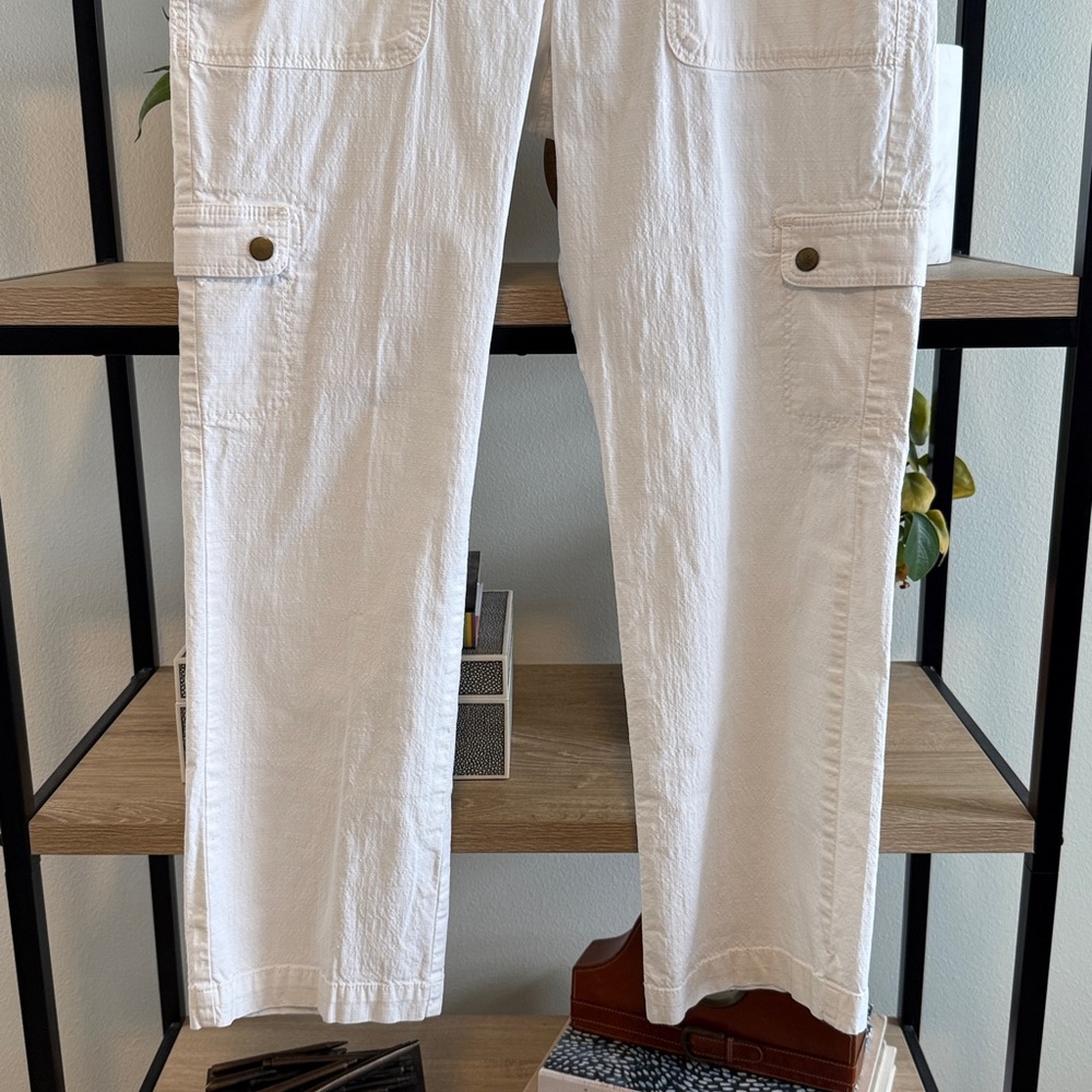 L.L. Bean Mid Rise Favorite Fit Slim Straight Leg Cotton Everyday Ankle Pant, 8P - Picture 3 of 8